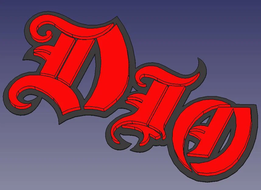 Mô hình trang trí Logo Dio (Dio Name Logo) - Image 1