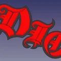 Mô hình trang trí Logo Dio (Dio Name Logo) - Thumbnail 1