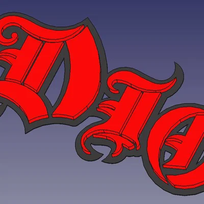 Mô hình trang trí Logo Dio (Dio Name Logo)