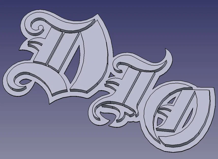 Mô hình trang trí Logo Dio (Dio Name Logo) - Image 2