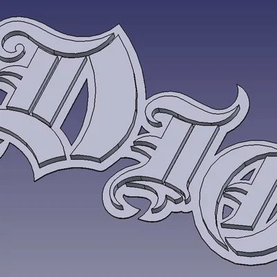 Mô hình trang trí Logo Dio (Dio Name Logo)