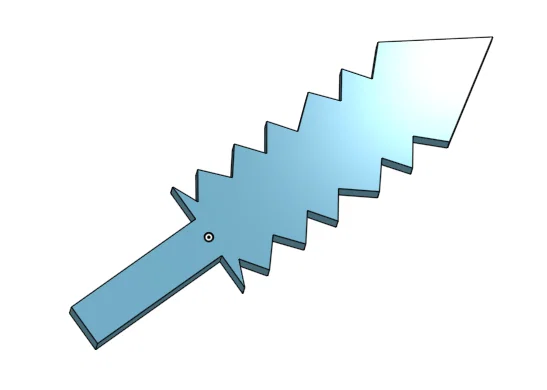 Bộ sưu tập vũ khí răng cưa (Jagged Weapons) in 3D cho Cosplay - Image 1