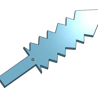 Bộ sưu tập vũ khí răng cưa (Jagged Weapons) in 3D cho Cosplay