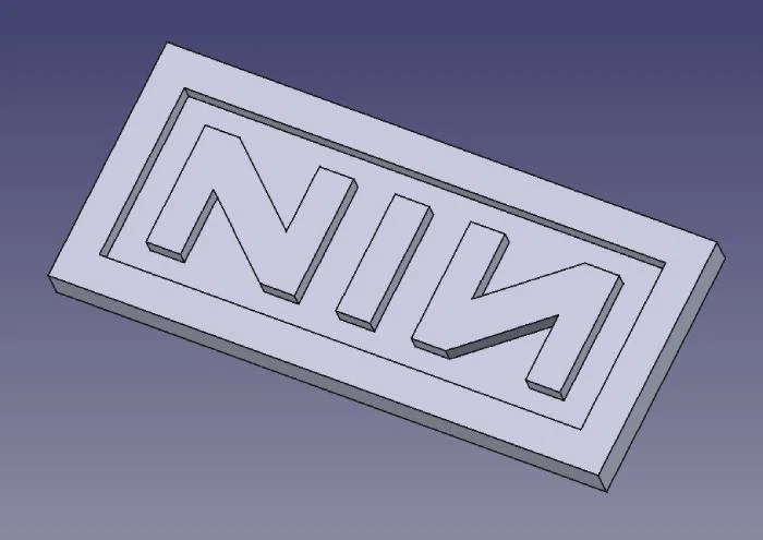 Mô hình Logo Nine Inch Nails - Image 1