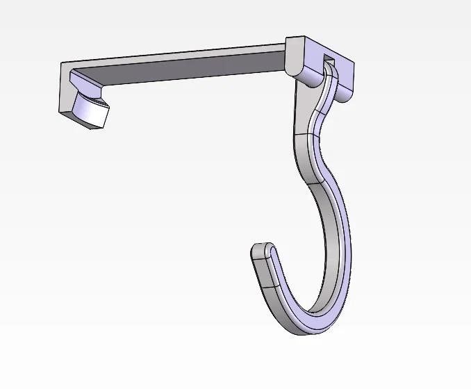 Móc treo chuối in 3D tiện lợi gắn dưới tủ bếp - Image 3