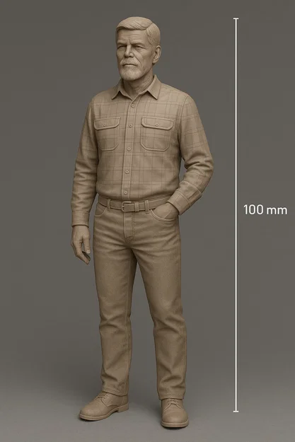 Mô hình 3D Tổng thống Petr Pavel tỉ lệ H0/TT cho sa bàn - Image 1
