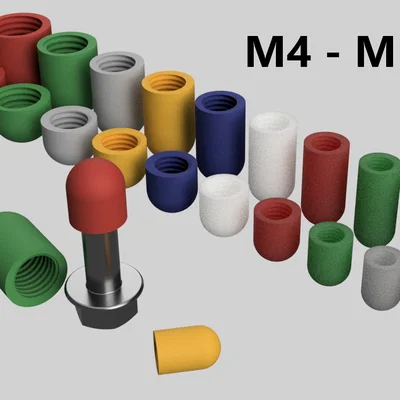 Nắp Chụp Đầu Ren / Bảo Vệ Ren M4 - M16 (Hệ Mét)