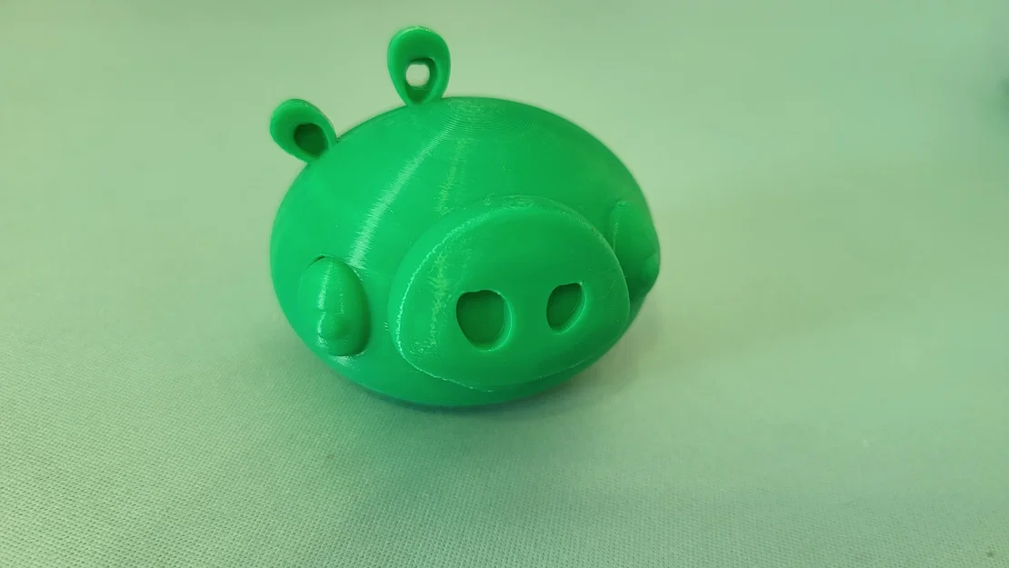 Mô hình chú heo Angry Birds 3D tích hợp làm móc khóa cực xinh - Image 2