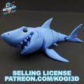 Mô hình cá mập khớp nối 3D linh hoạt - Thumbnail 3