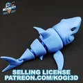 Mô hình cá mập khớp nối 3D linh hoạt - Thumbnail 4