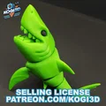 Mô hình cá mập khớp nối 3D linh hoạt - Thumbnail 5