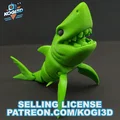 Mô hình cá mập khớp nối 3D linh hoạt - Thumbnail 6