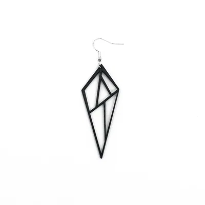 Mẫu Bông Tai Hình Học Geometric Earring In 3D Thời Thượng