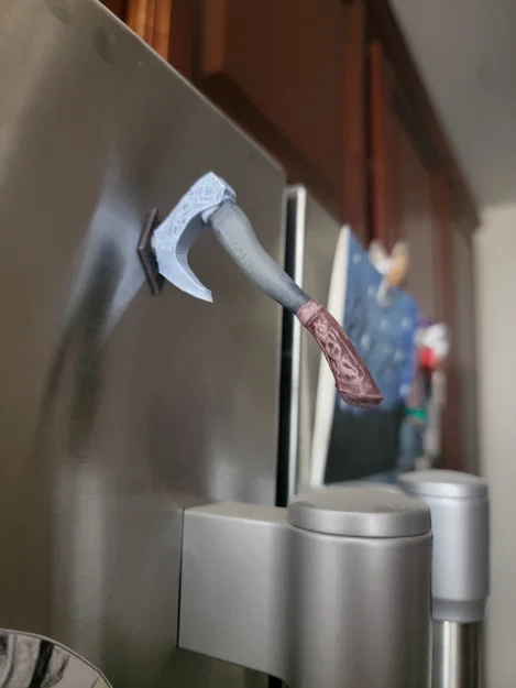 Nam châm tủ lạnh Rìu Valhalla mini - Bản gộp một mảnh - Image 1