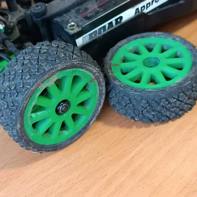 Mâm xe RC Rally EmbieRacing: Phụ tùng in 3D tiêu chuẩn cho xe đua