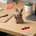 PEACE BUNNY / THỎ HÒA BÌNH - ĐỒ TRANG TRÍ ĐỘC ĐÁO & DỄ THƯƠNG CHO BÀN LÀM VIỆC - Thumbnail 1