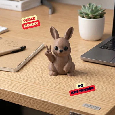 PEACE BUNNY / THỎ HÒA BÌNH - ĐỒ TRANG TRÍ ĐỘC ĐÁO & DỄ THƯƠNG CHO BÀN LÀM VIỆC
