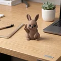 PEACE BUNNY / THỎ HÒA BÌNH - ĐỒ TRANG TRÍ ĐỘC ĐÁO & DỄ THƯƠNG CHO BÀN LÀM VIỆC - Thumbnail 2