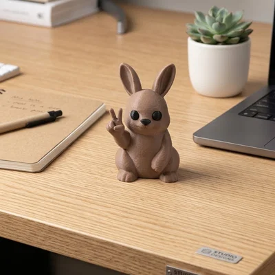 PEACE BUNNY / THỎ HÒA BÌNH - ĐỒ TRANG TRÍ ĐỘC ĐÁO & DỄ THƯƠNG CHO BÀN LÀM VIỆC