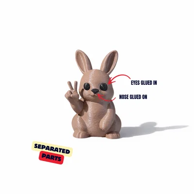 PEACE BUNNY / THỎ HÒA BÌNH - ĐỒ TRANG TRÍ ĐỘC ĐÁO & DỄ THƯƠNG CHO BÀN LÀM VIỆC