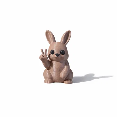 PEACE BUNNY / THỎ HÒA BÌNH - ĐỒ TRANG TRÍ ĐỘC ĐÁO & DỄ THƯƠNG CHO BÀN LÀM VIỆC