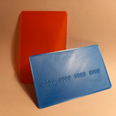 Mô hình thẻ ngân hàng (Credit Card) chuẩn ID1 in 3D