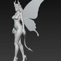 Mô hình 3D nữ quỷ có cánh bướm cực đẹp và quyến rũ - Thumbnail 5
