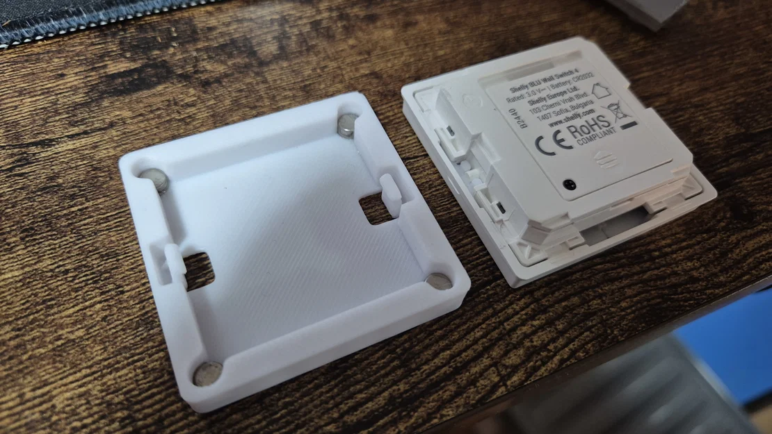 Đế gắn nam châm cho Shelly Blu Wall Switch 4 - Giải pháp lắp đặt linh hoạt - Image 1