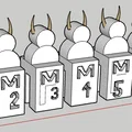 Bộ mô hình đánh dấu người chơi và quái vật cho bàn cờ DnD - Thumbnail 2