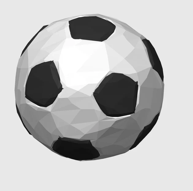Mô hình quả bóng đá thiết kế hình học Lumpy Foosball 3D - Image 1