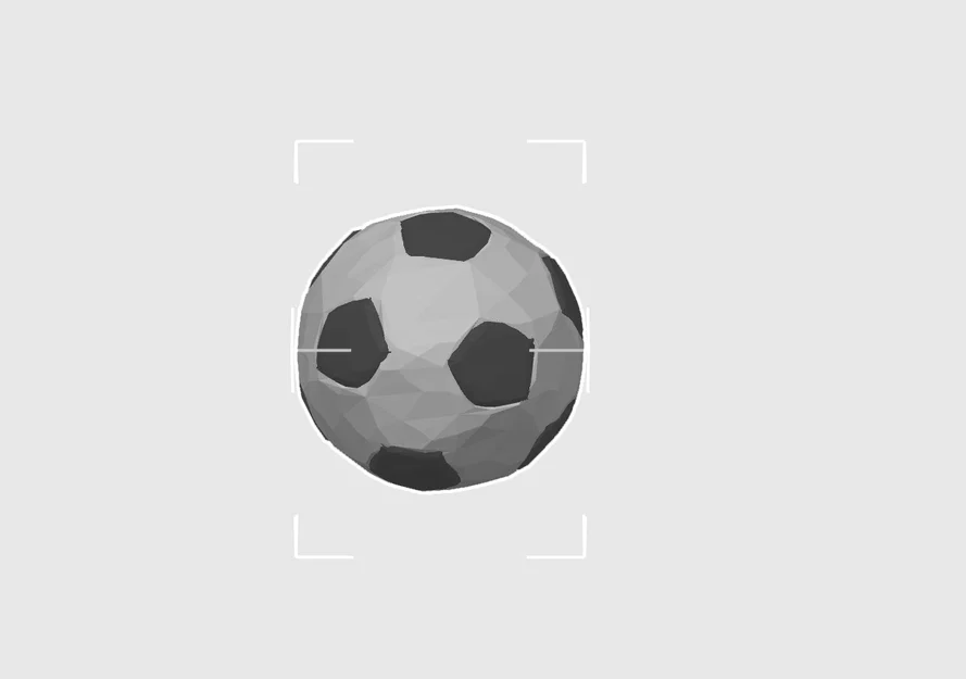 Mô hình quả bóng đá thiết kế hình học Lumpy Foosball 3D - Image 2