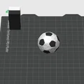Mô hình quả bóng đá thiết kế hình học Lumpy Foosball 3D - Thumbnail 3