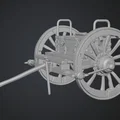 Mô hình Limber xe kéo pháo cổ điển in 3D chi tiết - Thumbnail 1