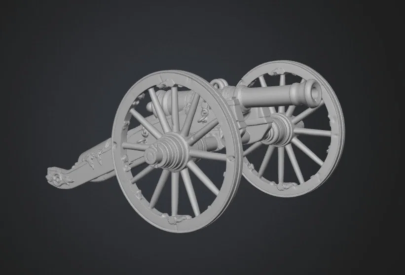 Mô hình pháo 6-pounder Nga - Tệp STL in 3D chi tiết - Image 1