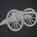 Mô hình pháo 6-pounder Nga - Tệp STL in 3D chi tiết - Thumbnail 1