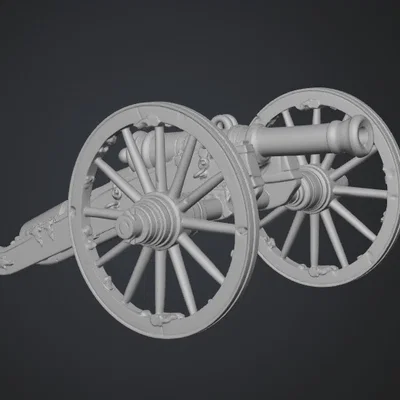 Mô hình pháo 6-pounder Nga - Tệp STL in 3D chi tiết