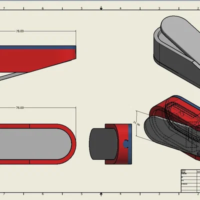 Móc Treo Tường Gập Gọn Chịu Lực (Folding Wall Hook Reinforced) In 3D