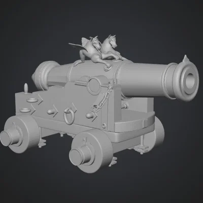 Mô hình pháo cổ Shuvalov Unicorn 1761 - File in 3D chi tiết