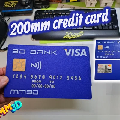 Thẻ Tín Dụng Khổng Lồ Siêu Hài Hước Có Khe Cắm NFC