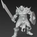Mô hình chiến binh Ork Warrior 5 in 3D chi tiết cực đẹp - Thumbnail 2