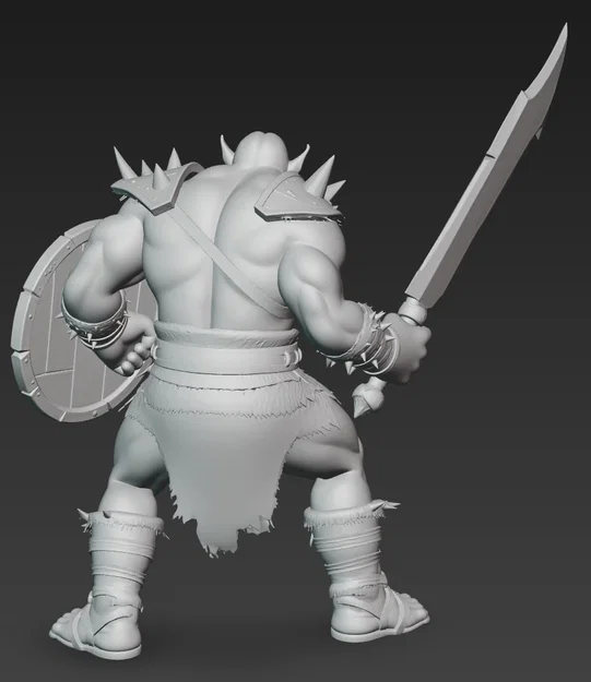 Mô hình chiến binh Ork Warrior 5 in 3D chi tiết cực đẹp - Image 3