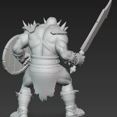 Mô hình chiến binh Ork Warrior 5 in 3D chi tiết cực đẹp