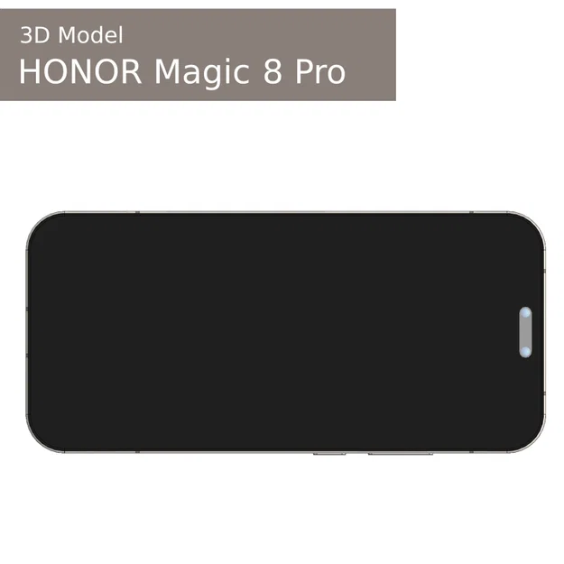 Mô hình 3D Honor Magic 8 Pro chi tiết cho thiết kế và in 3D - Image 5