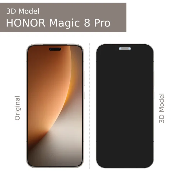 Mô hình 3D Honor Magic 8 Pro chi tiết cho thiết kế và in 3D - Image 6