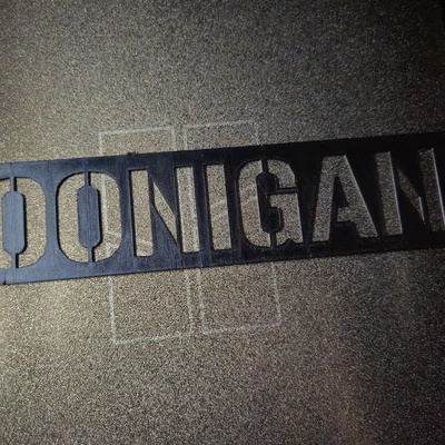 Mô hình trang trí tường logo HOONIGAN cho fan yêu tốc độ