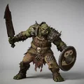 Mô hình Chiến binh Ork 6 - Chiến binh Dark Fantasy dũng mãnh - Thumbnail 1