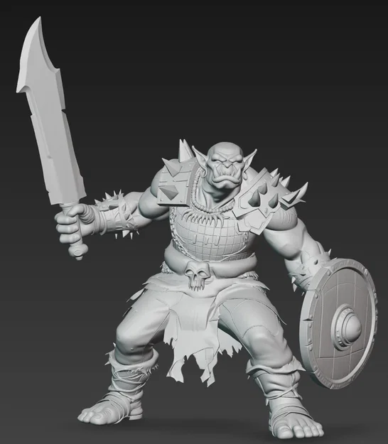 Mô hình Chiến binh Ork 6 - Chiến binh Dark Fantasy dũng mãnh - Image 2