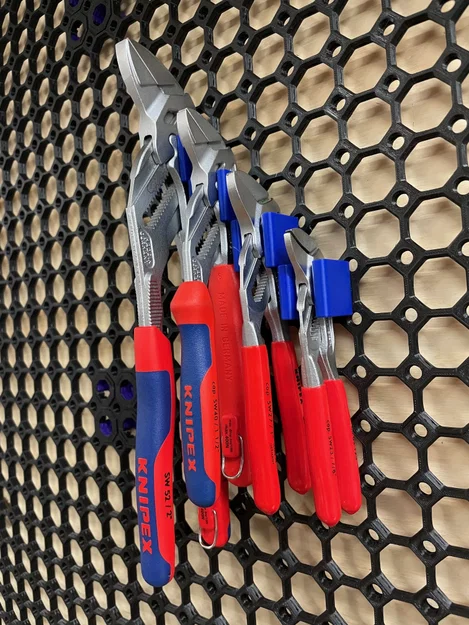 Ngàm treo kìm mỏ lết Knipex trên Multiboard (gắn vuông góc) - Image 1