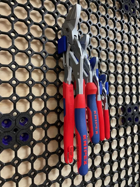 Ngàm treo kìm mỏ lết Knipex trên Multiboard (gắn vuông góc) - Image 2