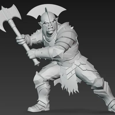 Mô hình chiến binh Uruk-hai 2 in 3D siêu chi tiết